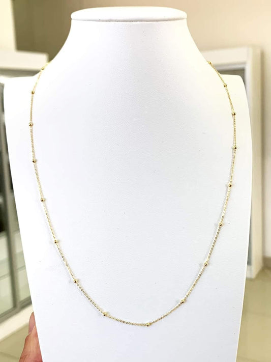 Collar Oro 18 Quilates Bolitas