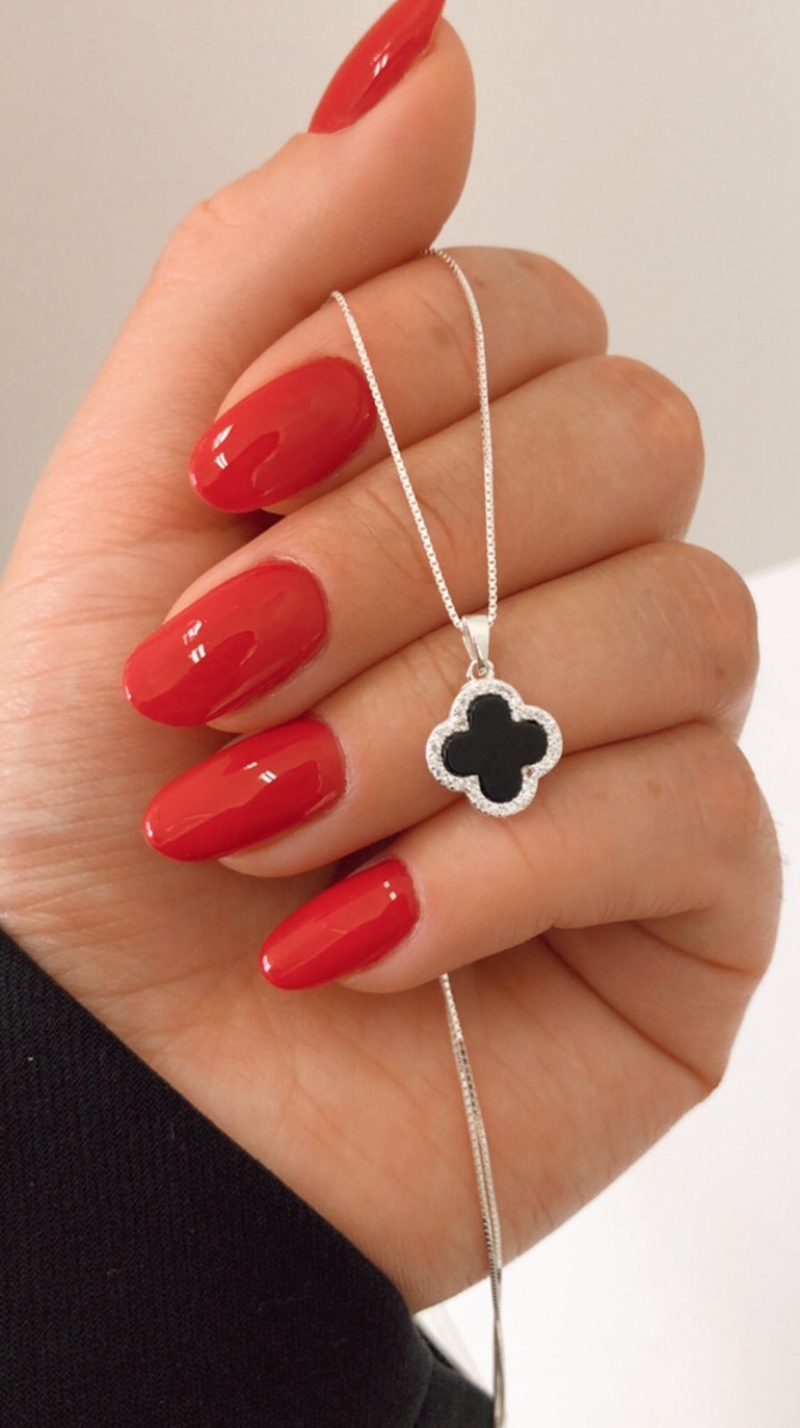 Collar Van Cleef Black Trébol ♣️