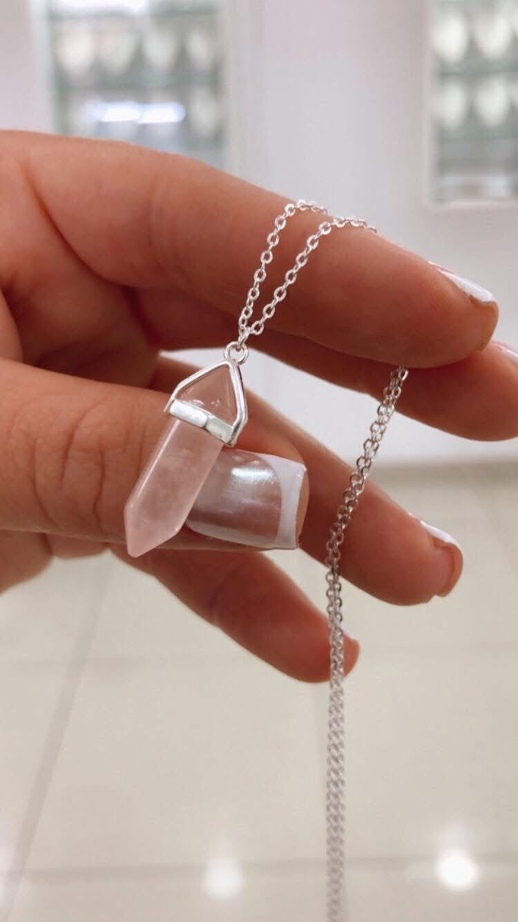 Collar Cuarzo Rosa