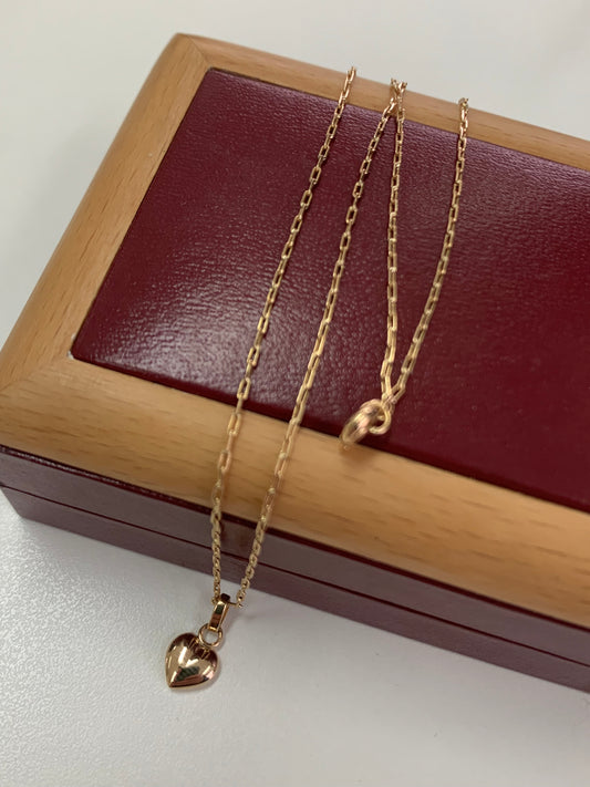 Cadena Oro / Colgante Corazón Oro