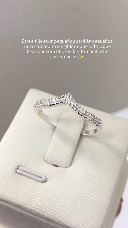 Anillo Del Deseo Circones Blancos💍