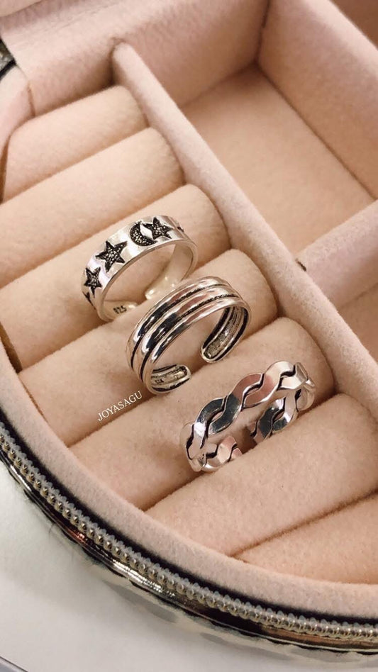 Anillo Midi Rings Pack 3 Unidades