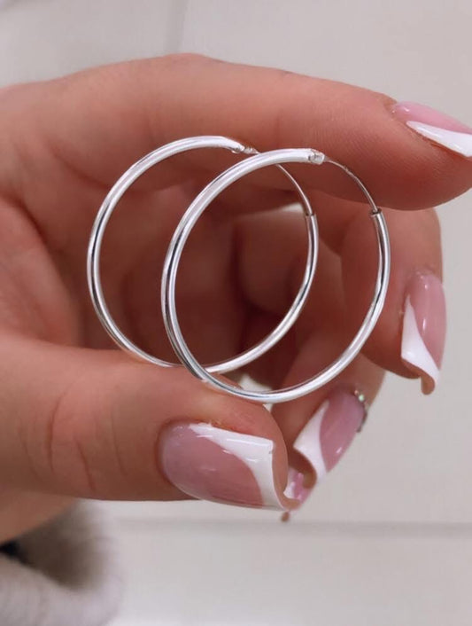 Argollas Lisas 30 mm